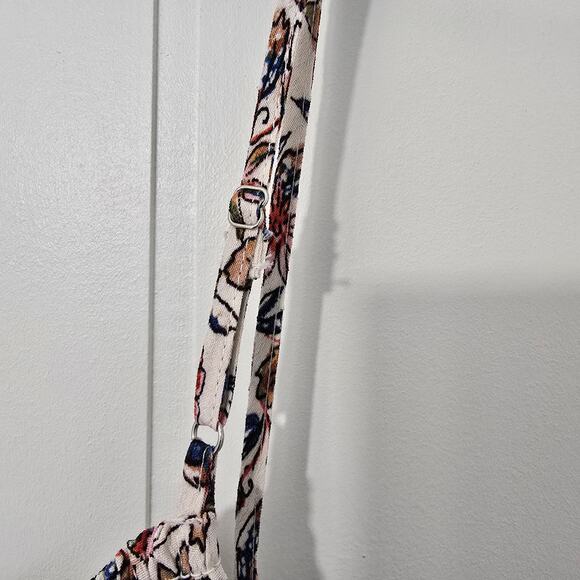 Evereve Floral Smocked Swing Tank Top Lined strappy Colorful Size Large - Picture 8 of 8